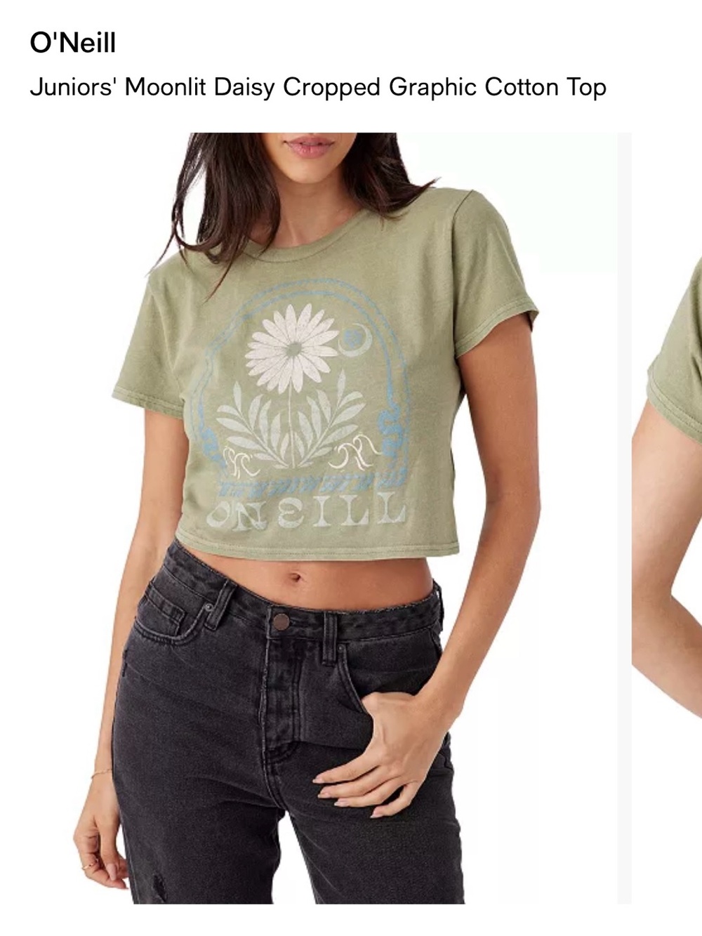 O'Neill Women’s Sage Floral Graphic Crop Top